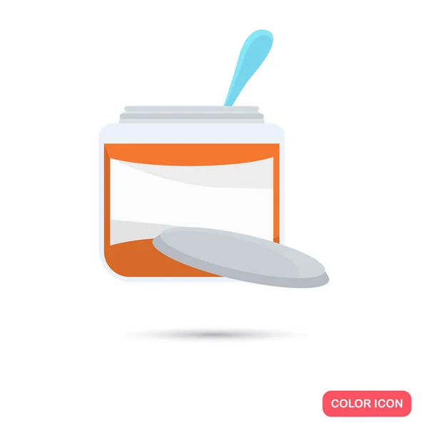 赤ちゃん栄養色アイコン。Web とモバイルのフラットなデザイン — ストックベクタ