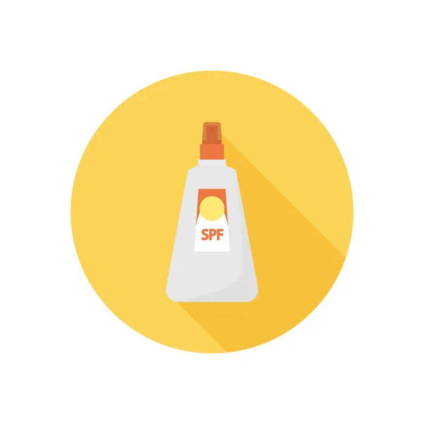Sonnenschutz Creme Farbe Symbol. flaches Design für Web und Mobile — Stockvektor