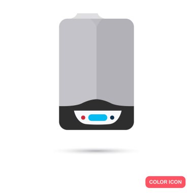 Gaz Kazan renk simgesi. Web ve mobil için düz tasarım