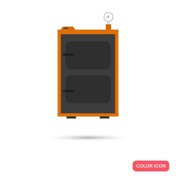 Farbsymbol für Festbrennstoffkessel. flaches Design für Web und Mobile — Stockvektor