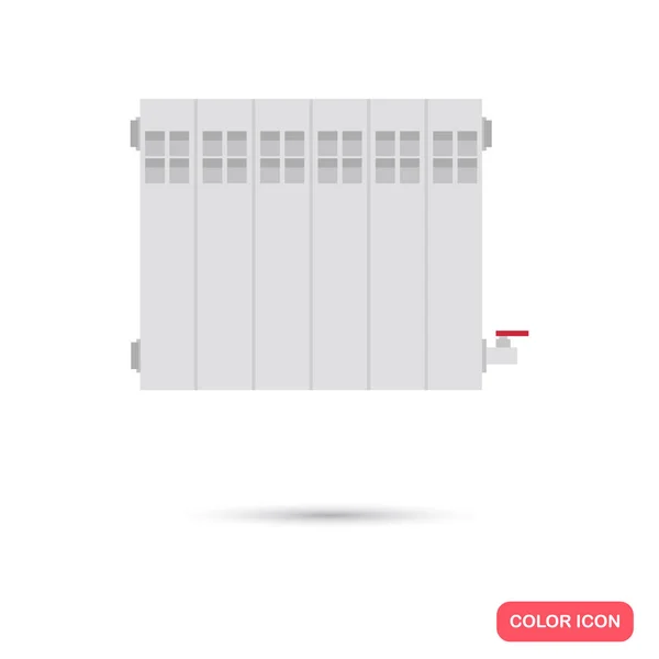 Icône de couleur de batterie sectionnelle de chauffage. Conception plate pour web et mobile — Image vectorielle