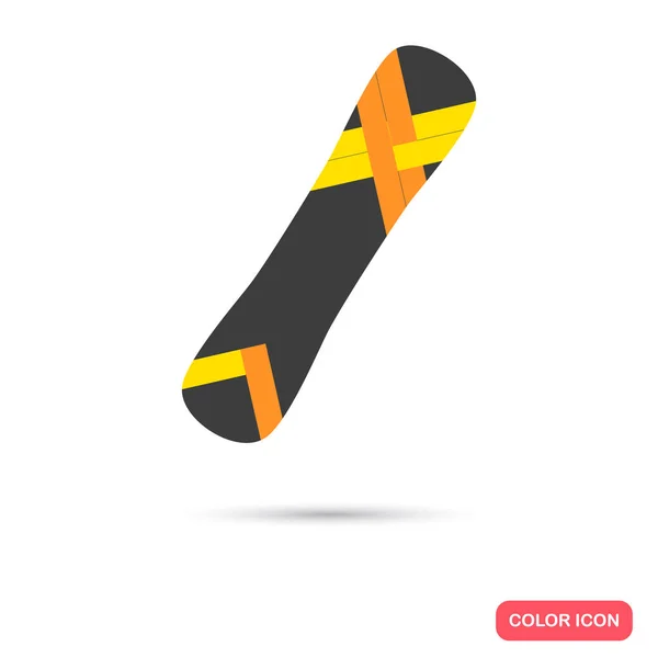 Icono de color snowboard. Diseño plano para web y móvil — Archivo Imágenes Vectoriales