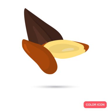 Brezilya fıstığı renk simgesi karikatür tasarım