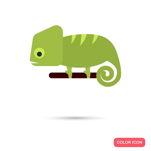 Chameleon barva ploché ikony — Stockový vektor