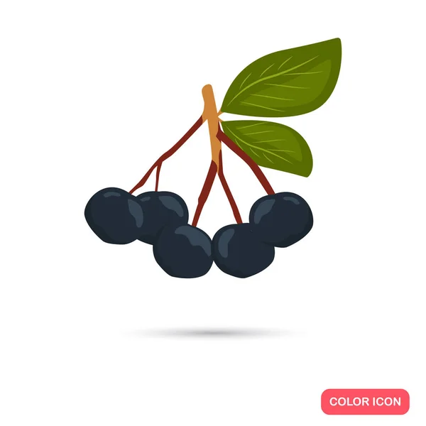 Chokeberry εικονίδιο χρώμα. Κινούμενα σχέδια στυλ για το web και φορητή σχεδίαση — Διανυσματικό Αρχείο