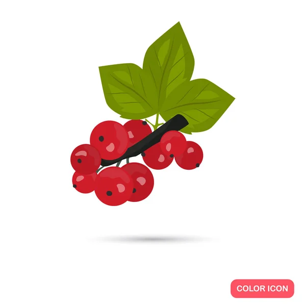 Icona a colori Viburnum. Stile cartone animato per web e mobile design — Vettoriale Stock