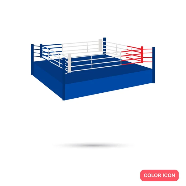 Bague de boxe icône couleur pour web et mobile design — Image vectorielle