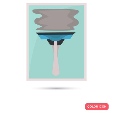 Pencere proses renk düz simgesi web ve mobil tasarım için Temizleme