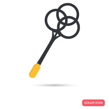 Halı tokmağı renk düz simgesi web ve mobil tasarım için