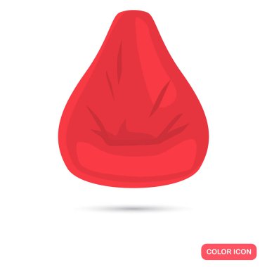 Çerçevesiz koltuk renk düz simgesi web ve mobil tasarım için