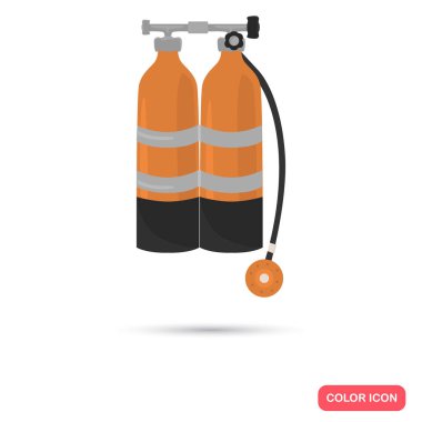 Web ve mobil tasarım için renk düz simge hava ile balon