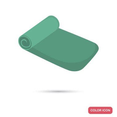 Mat için egzersizler renk düz simgesi web ve mobil tasarım için