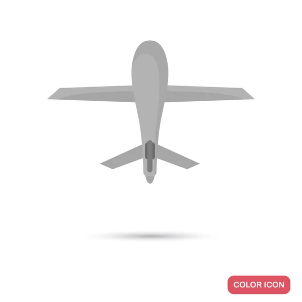 Drone kleur platte pictogram voor web en mobiele apparatuur — Stockvector