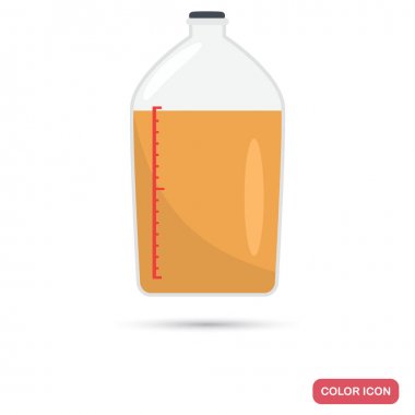 Banka ile tıbbi çözüm renk düz simgesi web ve mobil tasarım için