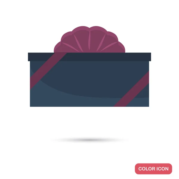 Icono plano de color caja de regalo para diseño web y móvil — Archivo Imágenes Vectoriales