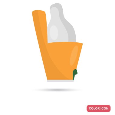 Firavun taç renk düz simgesi web ve mobil tasarım için