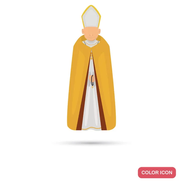 Hofpriester Farbe flache Ikone für Web und mobiles Design — Stockvektor