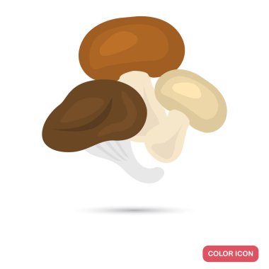 Muahrooms renk simgesi web ve mobil tasarım için