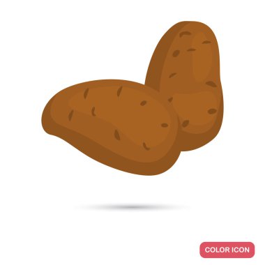 Web ve mobil tasarım için patates renkli simge