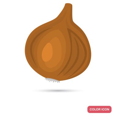 Web ve mobil tasarım için soğan renk simge