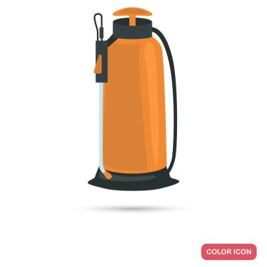 Tarım püskürtücü renk düz simgesi web ve moible tasarım