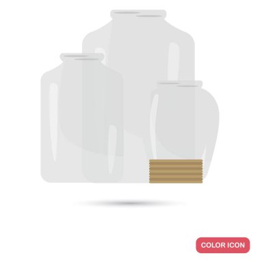 Web ve mobil tasarım için koruma renk simge için farklı kavanoz