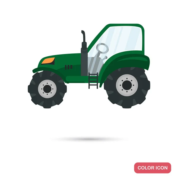 Icône couleur tracteur agricole pour web et mobile design — Image vectorielle