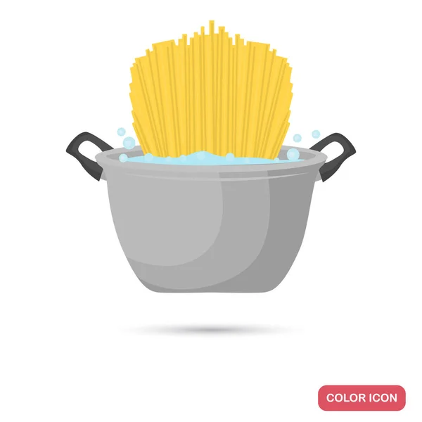 Boil pasta color icon for web and mobile design — Stock Vector