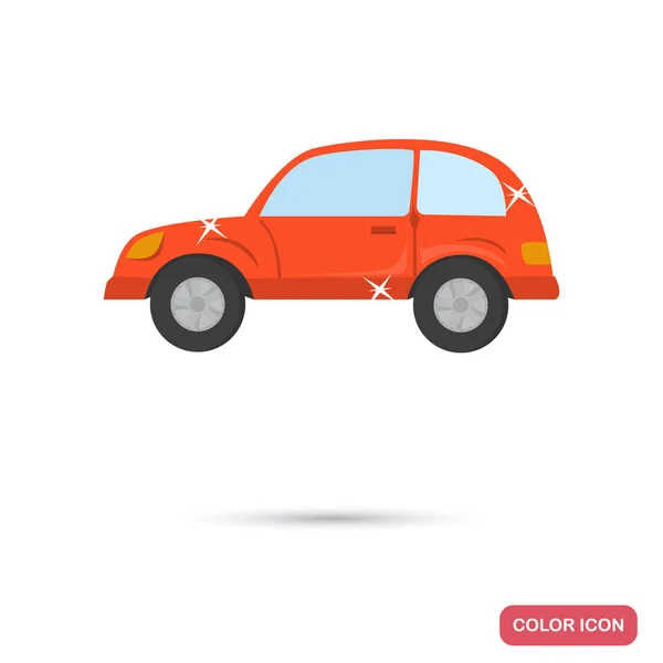 Coche tras coche servicio color icono plano — Vector de stock