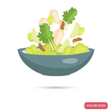 Plaka salata renk düz simgesi ile