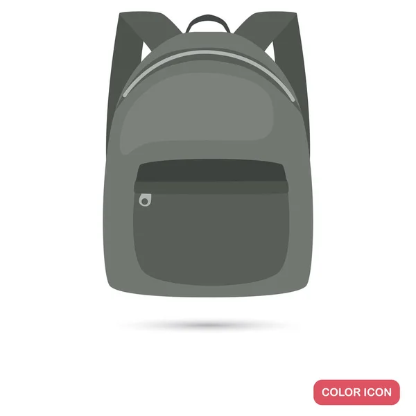 Mužské batoh barevný plochý ikona — Stockový vektor