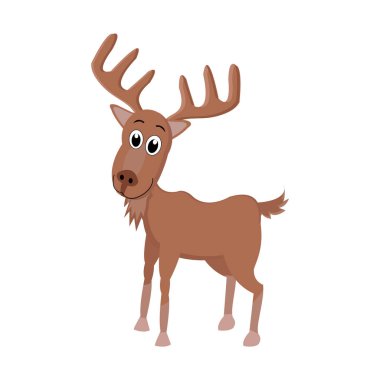 kahverengi bebek elk boynuzları ile