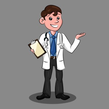 Doktor adam elbise: Not defteri ve phonendoscope ile