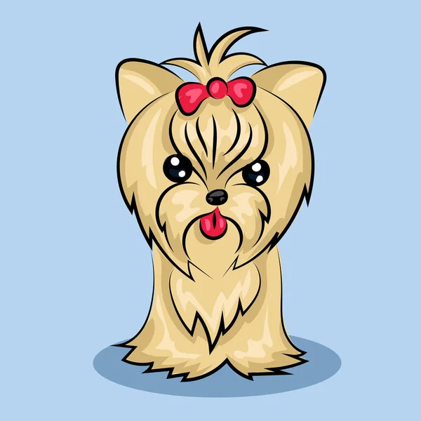 Yorkshire Terrier cão —  Vetores de Stock