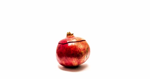 Pomegranate Peel Σταματήσει Κίνηση Animation — Αρχείο Βίντεο