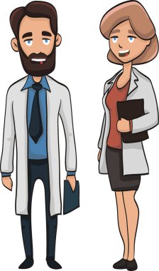 Colleagues have conversation