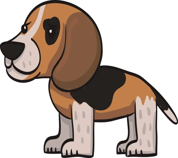 ジャック・ラッセル面白い漫画の犬を孤立描画 — ストックベクタ