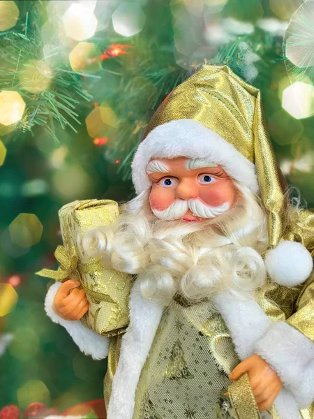 Різдво Санта-Клауса з великим білою бородою — стокове фото