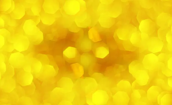 Amarelo bokeh luzes desfocado, abstrato fundo — Fotografia de Stock