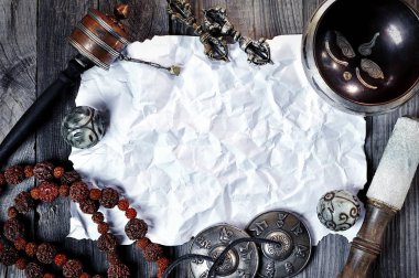 din etnik nesneler için meditasyon ve gevşeme
