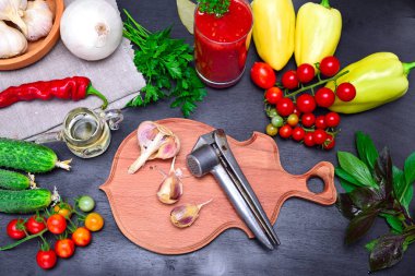 Taze sebze salata ve meyve suyu hazırlanması için 