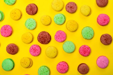 Renkli pasta macarons 