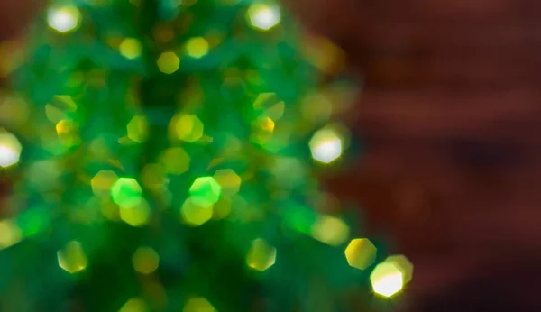 Blurred background with Christmas tree — Stock Photo, Image