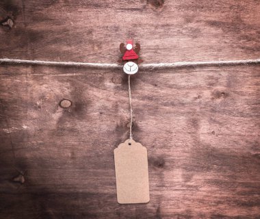 kahverengi boş kağıt etiket 