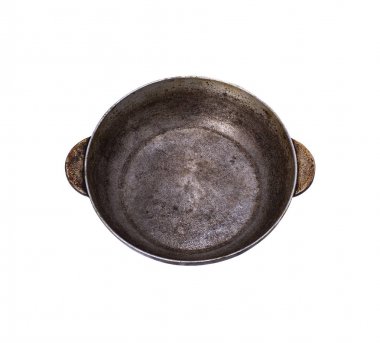 boş eski alüminyum derin kızartma tavası 