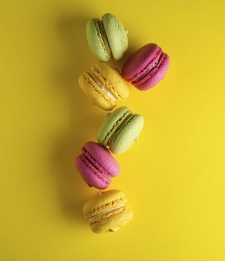 çok renkli kek macarons 