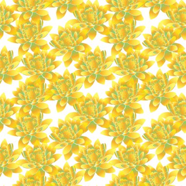 Lotus, Dikişsiz desen sarı bud