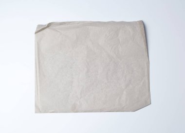 boş gri buruşmuş kağıt, tam çerçeve