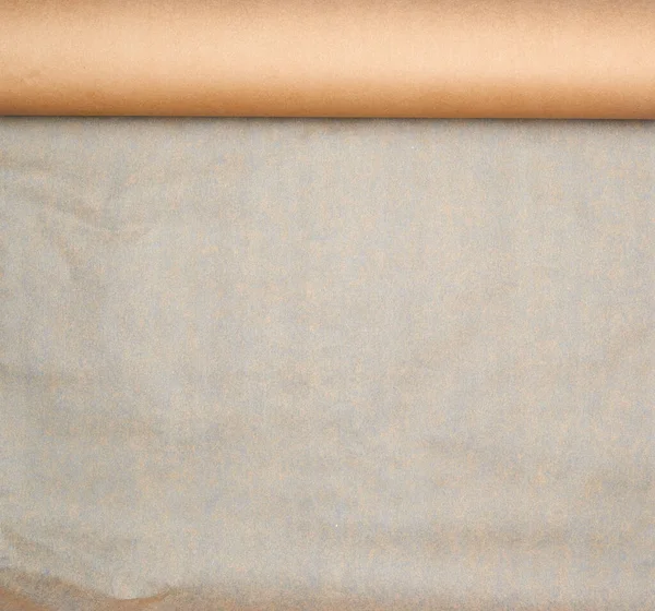 Rollo de papel marrón expandido, marco completo — Foto de Stock