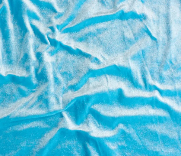 Textura de veludo azul com ondas, elemento para o designer, full f — Fotografia de Stock